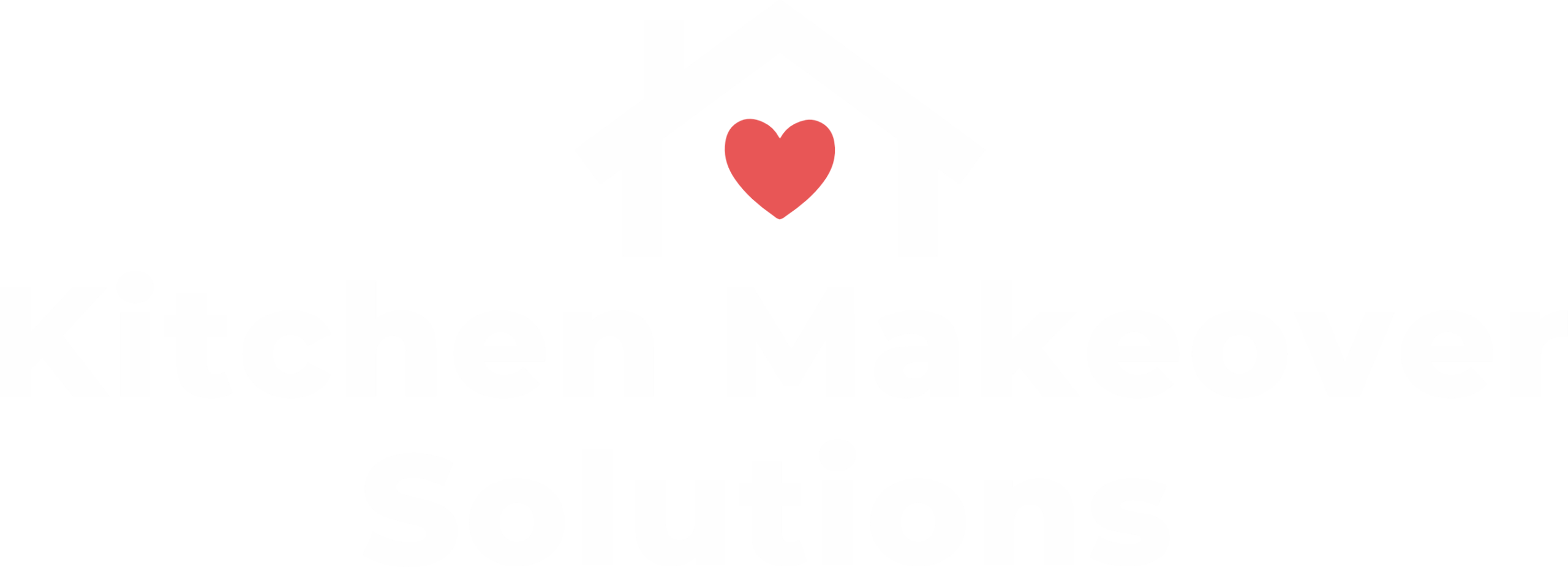 Kitchen Makeover Solutions logo, reversed